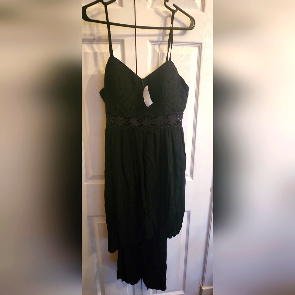 Deb Black High Low Cocktail Sundress